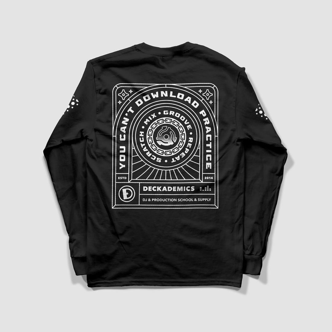 Deckademics "Mix, Groove, Scratch, Repeat" Long Sleeve T-Shirt
