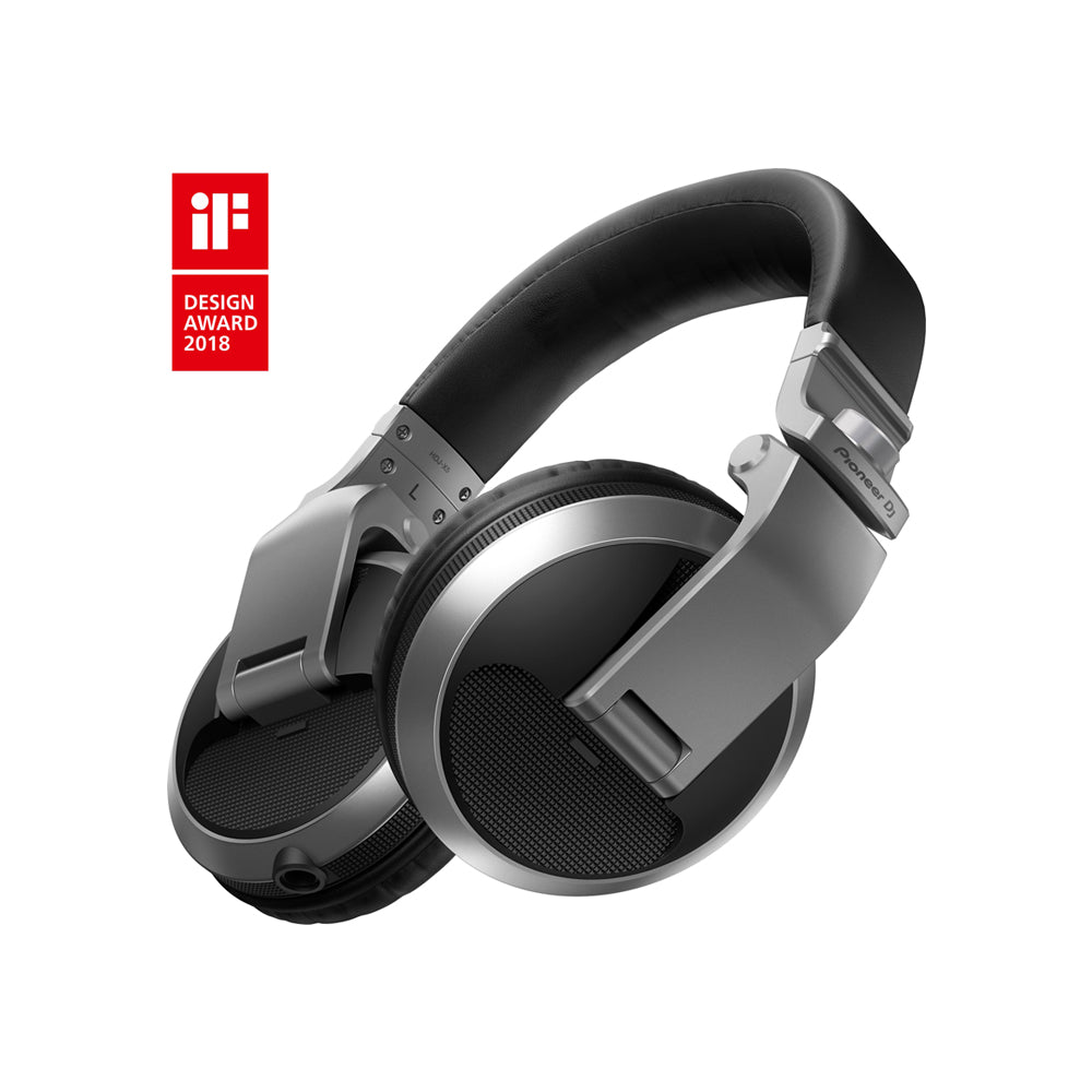 Pioneer DJ HDJ-X5-S Professional Over-Ear Headphones (Silver)