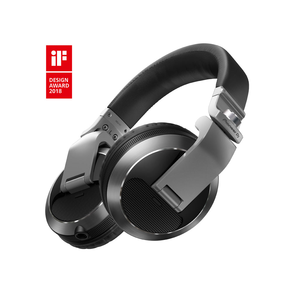 Pioneer DJ HDJ-X7-S Professional Over-Ear Headphones (Silver)
