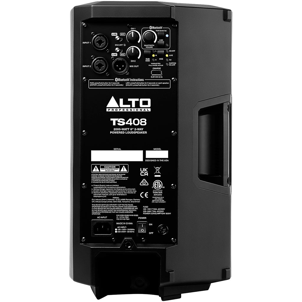 Alto Professional TS408XUS 2000W 8" 2-Way Powered Speaker