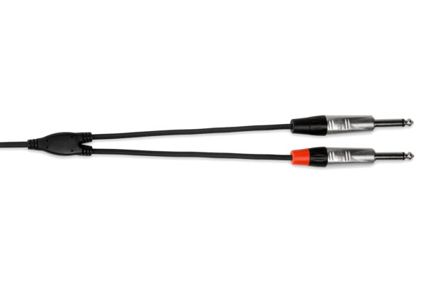 Hosa Pro Stereo Breakout: 3.5mm TRS-Dual 1/4" TS