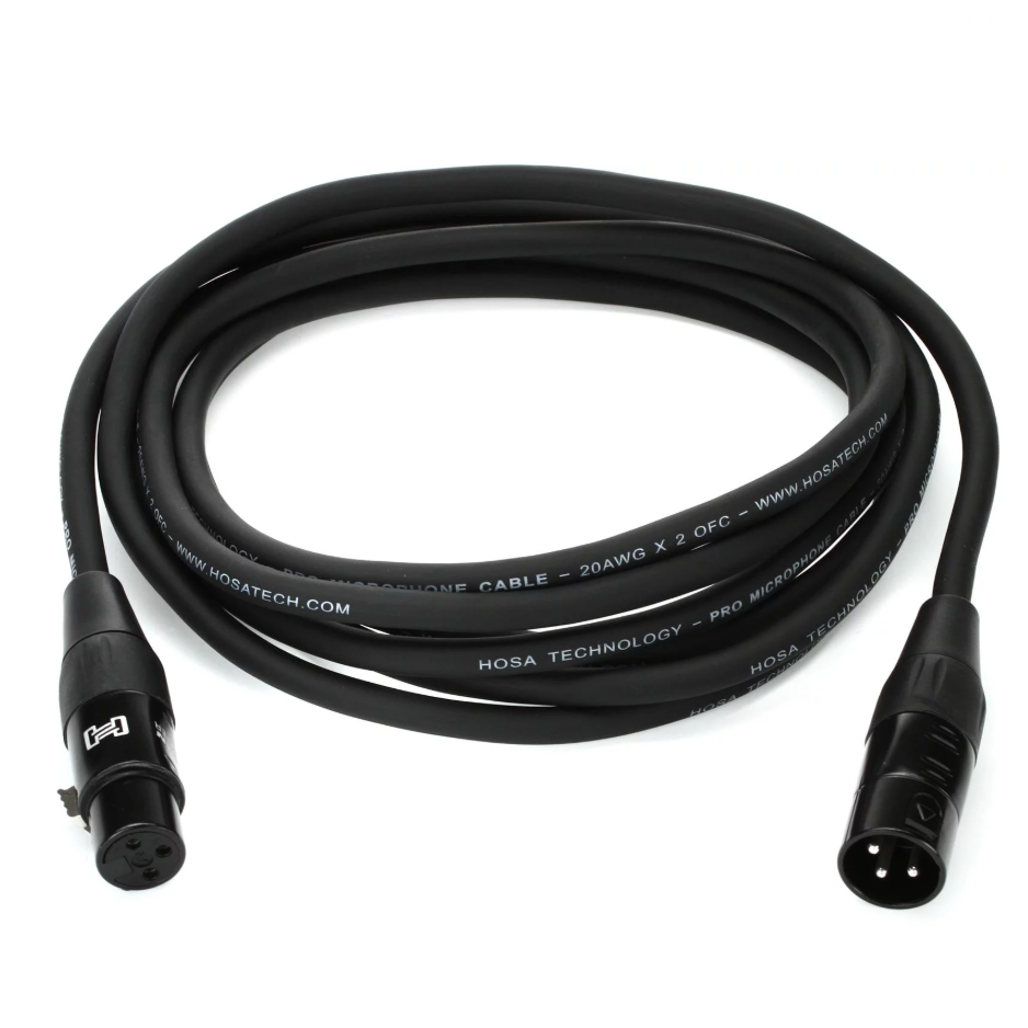 Hosa PRO Microphone Cable: XLRF-XLRM